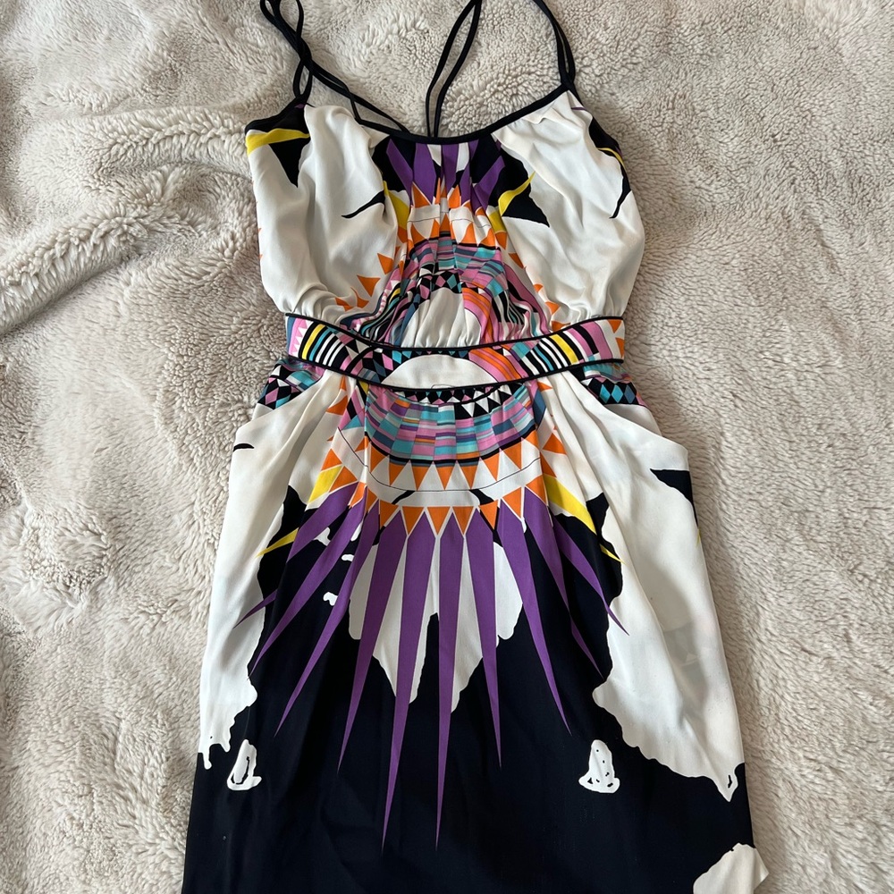 Mara Hoffman Sunburst Geometric Mini Dress